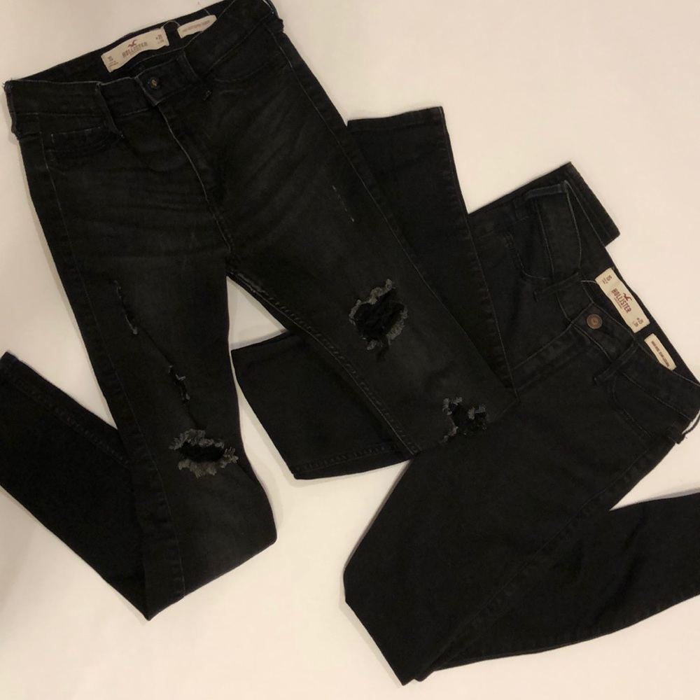Black on Black Hollister Jeans Duo